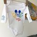 Боди с длинным рукавом белый "Mickey & friends" QW-079 фото 1