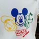 Боди с длинным рукавом белый "Mickey & friends" QW-079 фото 2