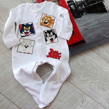 Сліп "Tom and Jerry" white  QW-238 фото