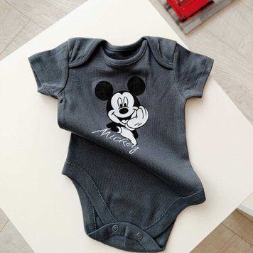 Боді з коротким рукавом Mickey графіт QW-188 фото