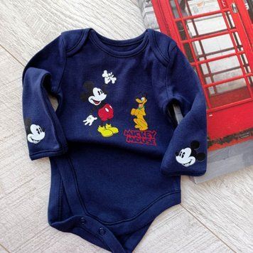 Боді з довгим рукавом navy "Mickey & Pluto" QW-039 фото