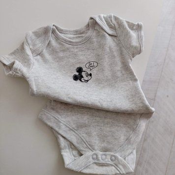 Боді з коротким рукавом Mickey mouse grey  QW-206 фото