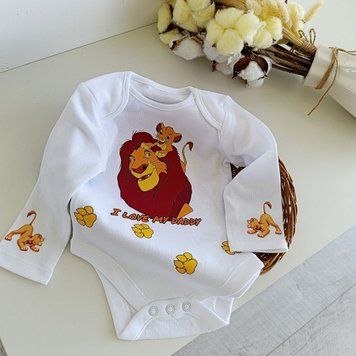 Боди с длинным рукавом Симба "I love my daddy" QW-055 фото