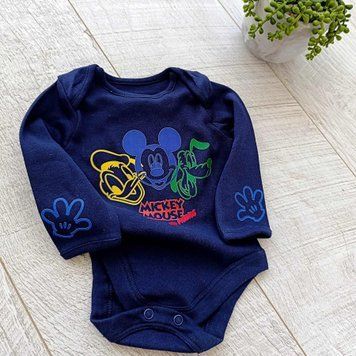 Боді з довгим рукавом navy "Mickey & friends" QW-063 фото