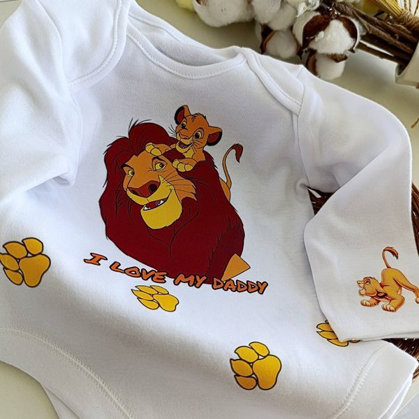Боді з довгим рукавом Сімба "I love my daddy" QW-055 фото