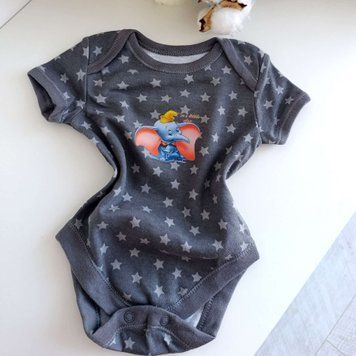 Боді з коротким рукавом Дамбо star grey  QW-170 фото