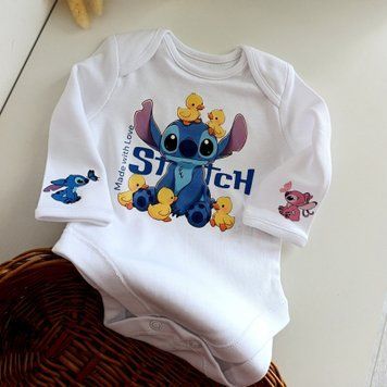 Боди с длинным рукавом Stitch "duck's" QW-348 фото