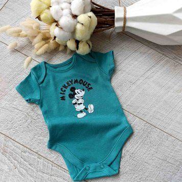 Боді з коротким рукавом морський Mickey Mouse  QW-130 фото