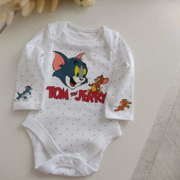 Боді з довгим рукавом blue stars "Tom and Jerry" QW-064 фото