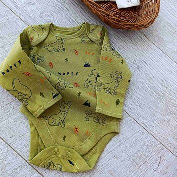 Боді з довгим рукавом олива Disney multi print  QW-074 фото