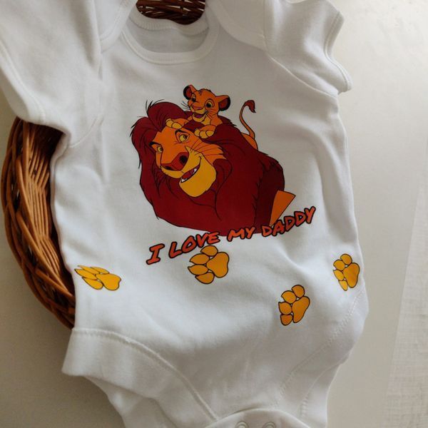 Боди с коротким рукавом Симба "I love my daddy" QW-180 фото