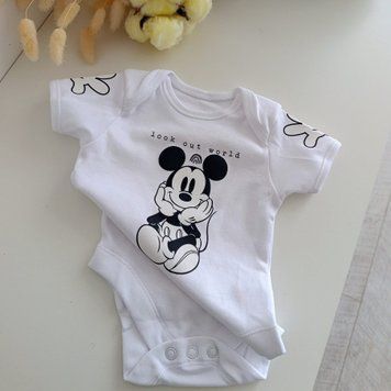 Боді з коротким рукавом Mickey white  QW-177 фото