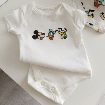 Боді з коротким рукавом Mickey Donald Pluto  QW-134 фото